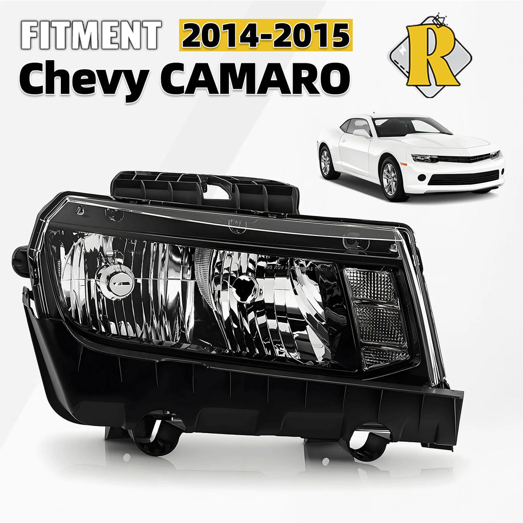 Halogen Headlight w/ Bulb for Chevrolet Camaro (2014–2015) Right Passenger Side