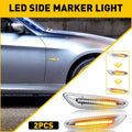 2X SMD LED Front Fender Side Marker Lights for BMW E90 E82 E92 E46 (2006–2013)