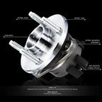 Set of 2 Wheel Bearings & Hubs for Chevrolet Cobalt/G5/Pursuit (2003–2010)