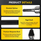 CV Axle Shaft Assembly for Ford Mustang (2015–2022)