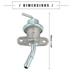 Fuel Injection Pressure Regulator for Honda CBR600F4i (2002–2006) Silver Tone