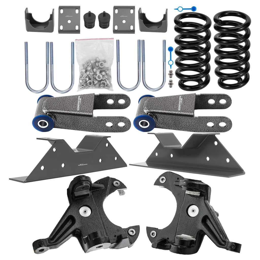 6" Front 8" Rear Lowering Spring Set for Chevy C10 GMC C15 2WD (1973–1987)