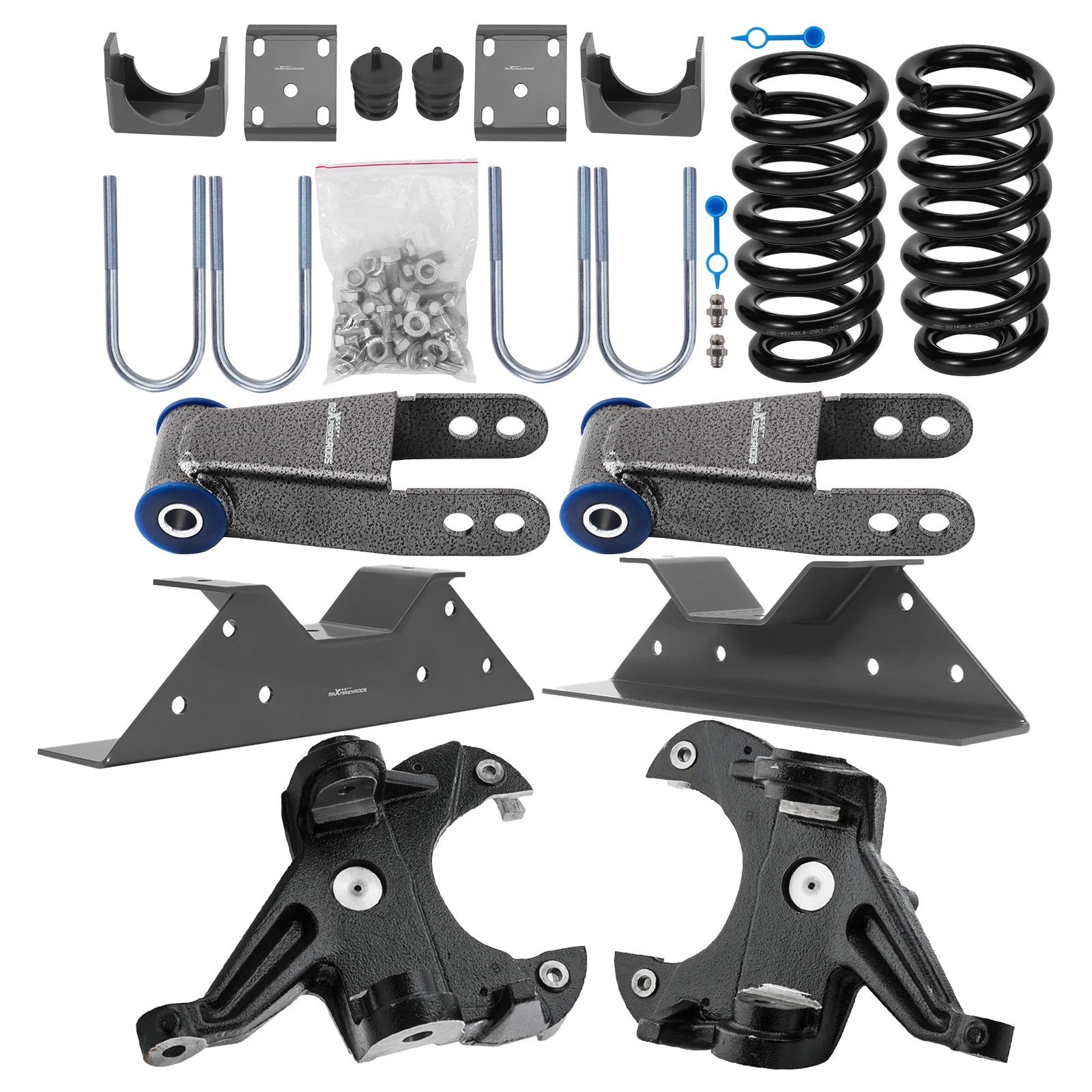 6" Front 8" Rear Lowering Spring Set for Chevy C10 GMC C15 2WD (1973–1987)