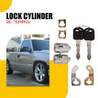 Set of 2 Door Lock Cylinders for Chevy Silverado Tahoe (2001–2006) W/ Keys