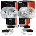 Set of 4 Drilled Rotors & Ceramic Pads for Subaru Forester (2004–2008)