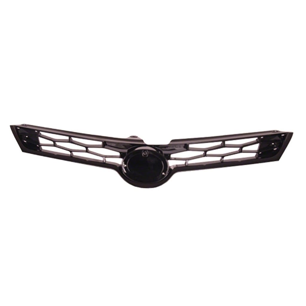 Replacement Front Upper Grille Black Gloss ABS Plastic for Toyota Hilux (2005–2015)