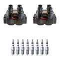 Set of 2 Ignition Coils & 8 NGK Iridium Spark Plugs for F-150 F-250 Mustang