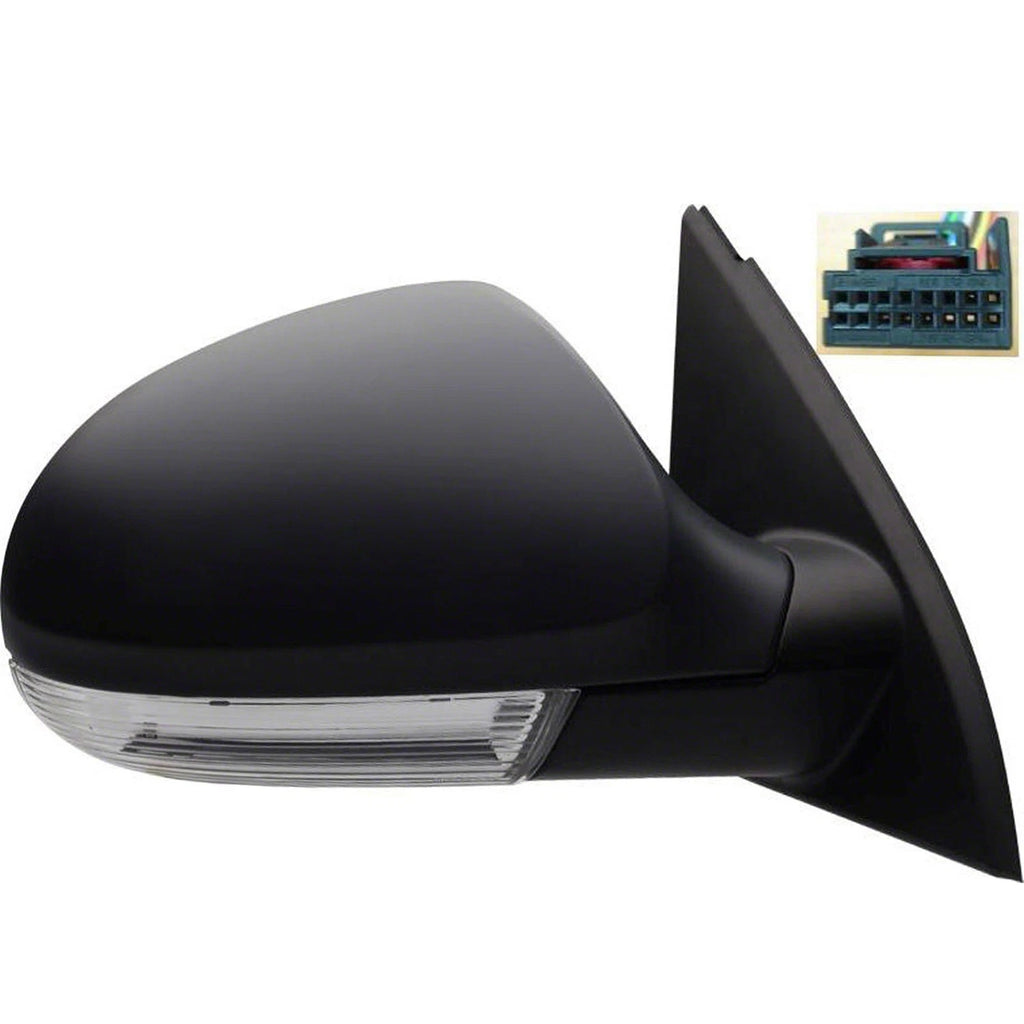 Replacement Power Mirror Heated Glass Turn Signal Passenger Side for Ford (2015–2019)
