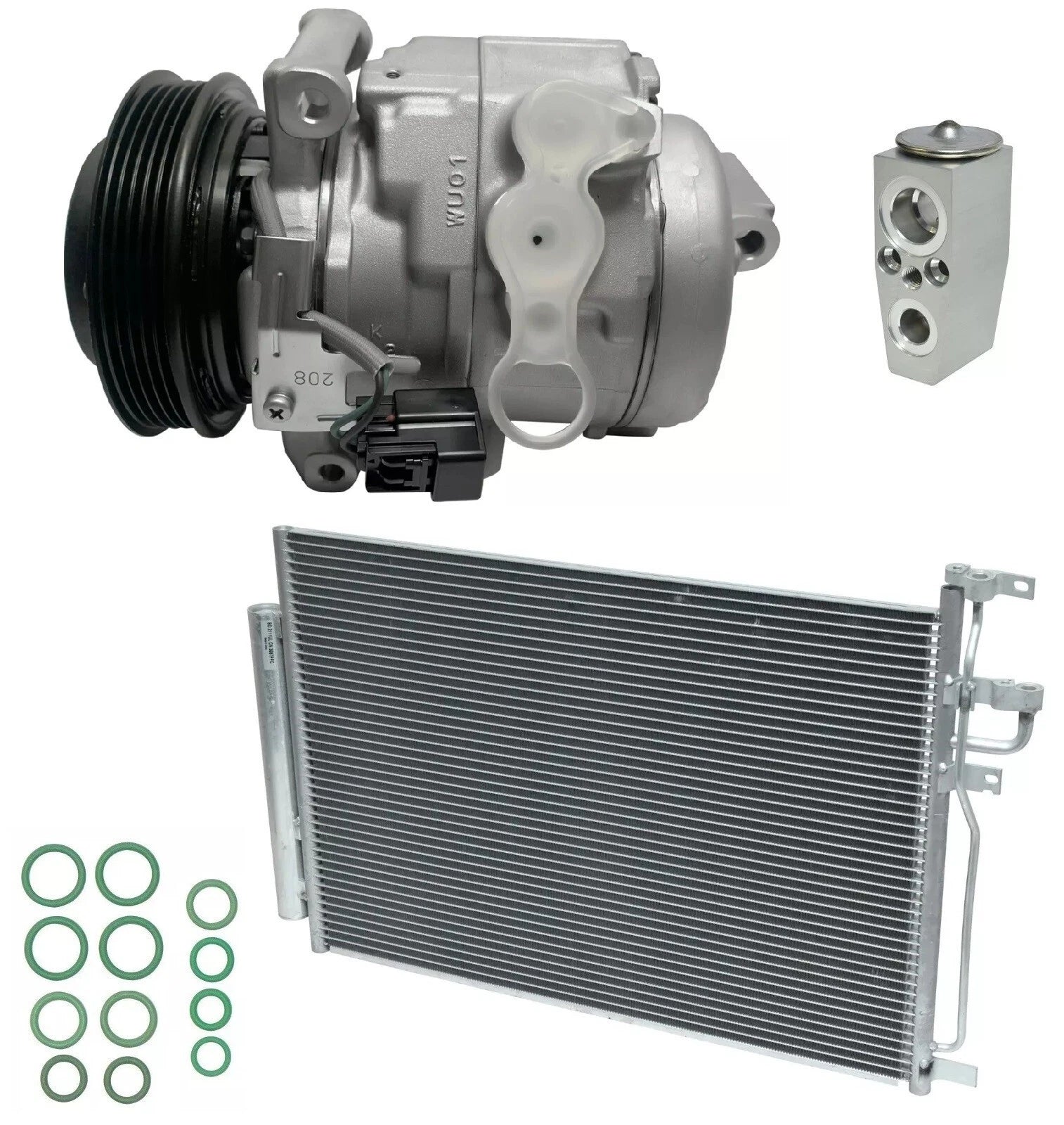 AC Compressor Kit with Condenser Replacement for Chevrolet Captiva Sport (2013)