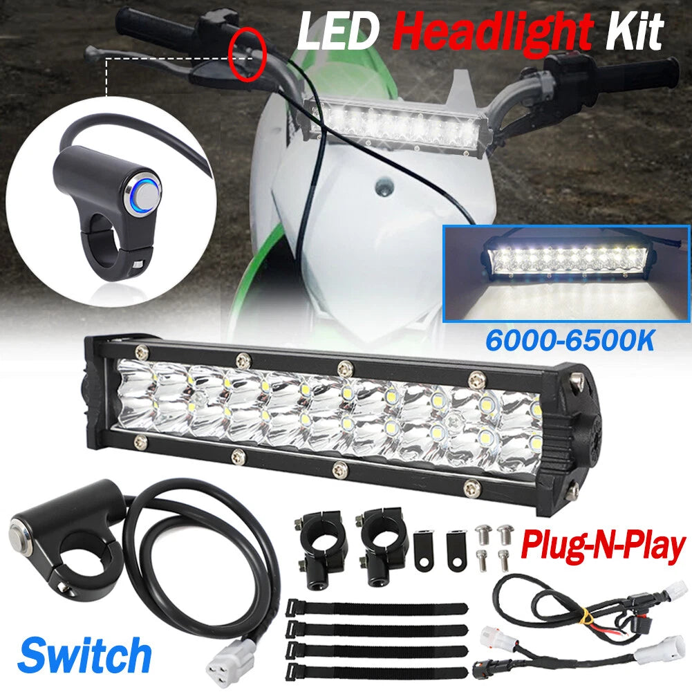 LED Headlight Light Bar Kit for Honda CRF110 CRF250 CRF230 (2013–2021)