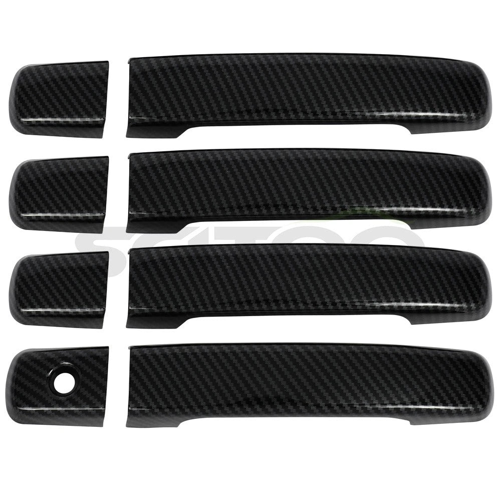 Set of 4 Door Handle Covers for Nissan Altima (2007–2013) Carbon Fiber