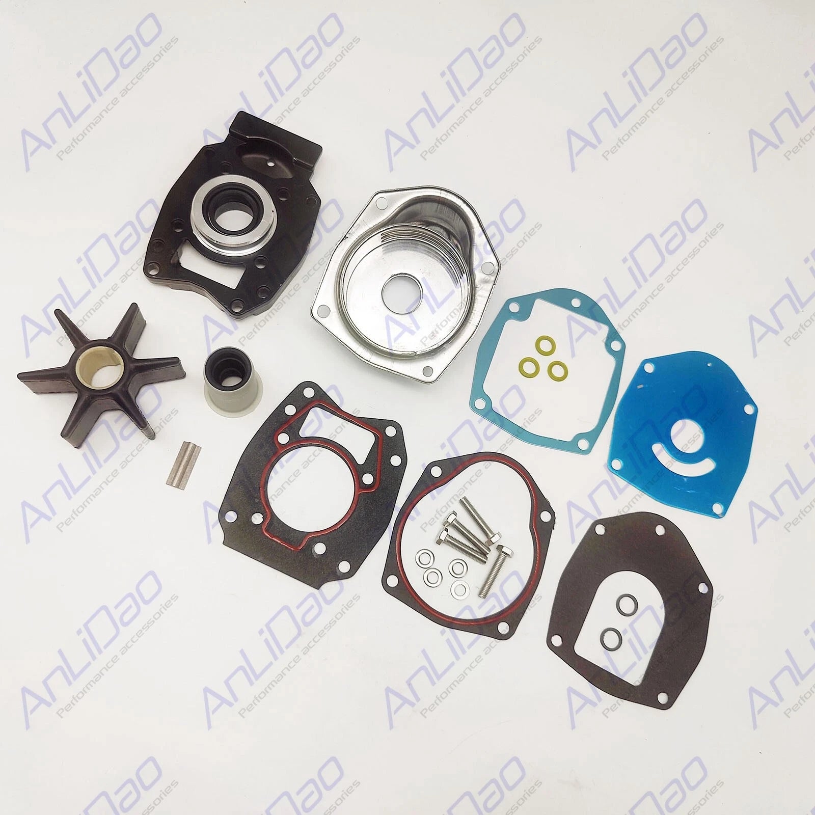 Water Pump Impeller Repair Kit for Mercury Mariner 30HP-60HP (2000–2009) 46-8M0113801