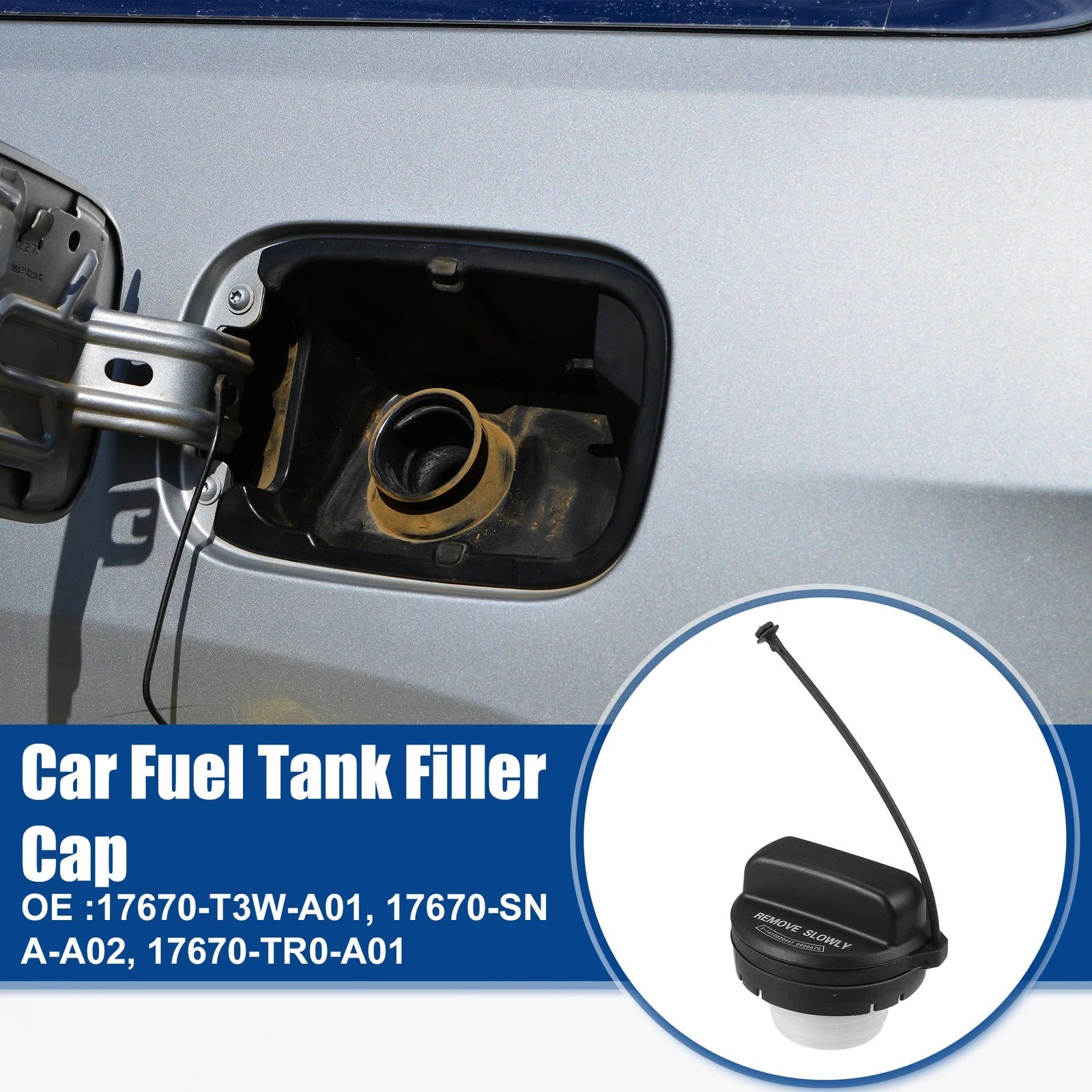 Fuel Tank Filler Cap 17670-T3W-A01 for Honda Civic Accord (2006–2015)