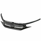 Front Grille for Honda Civic (2019–2021) Type-R Style Black Mesh