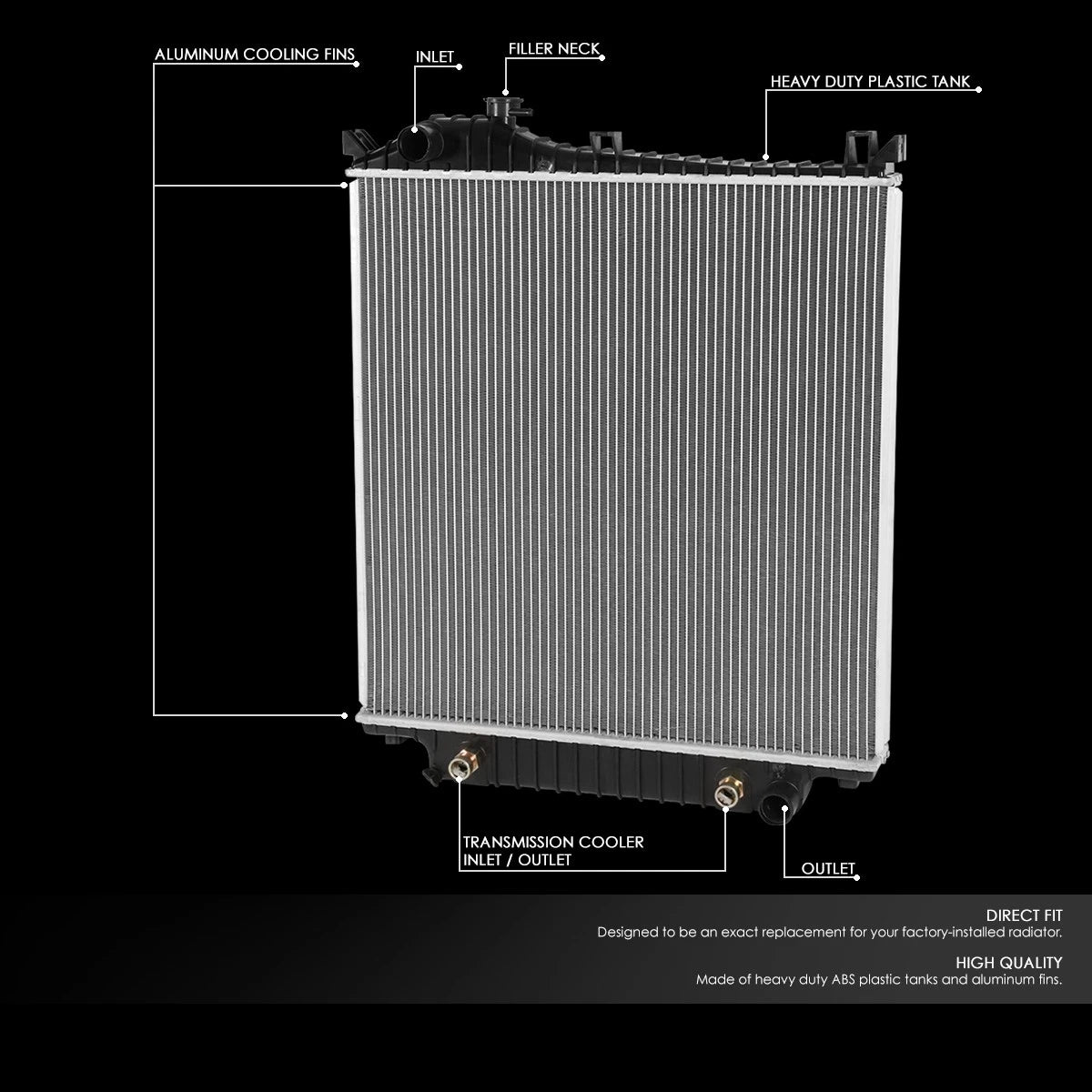 Aluminum Cooling Radiator for Ford Explorer Sport Trac (2006–2007) 2816