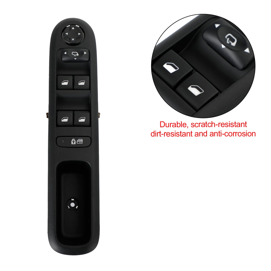 Driver Left Master Power Window Switch for Peugeot 3008 5008 (2009–2021) 96650621ZD