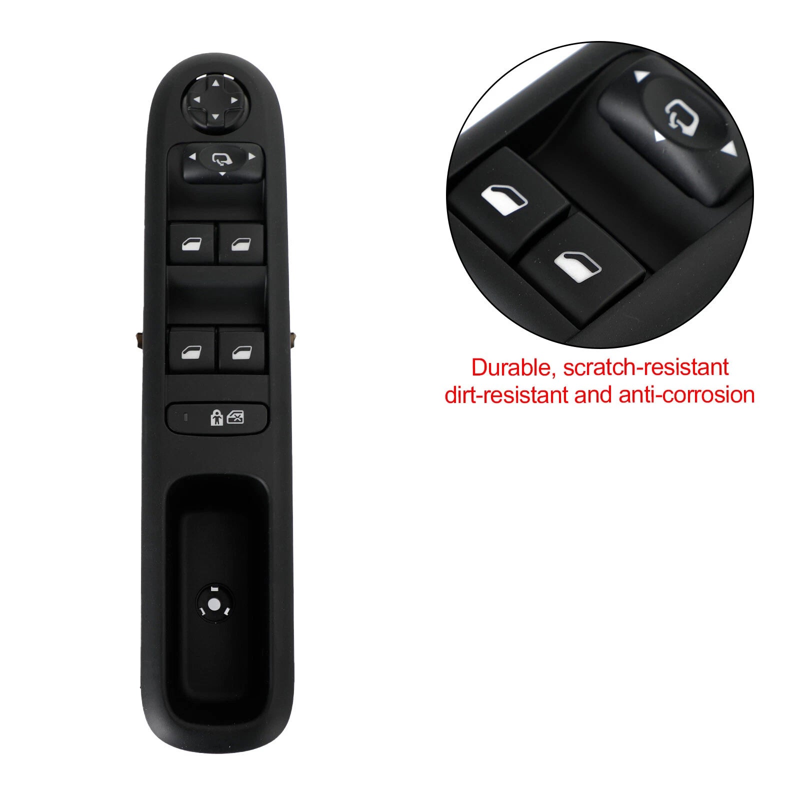 Driver Left Master Power Window Switch for Peugeot 3008 5008 (2009–2021) 96650621ZD