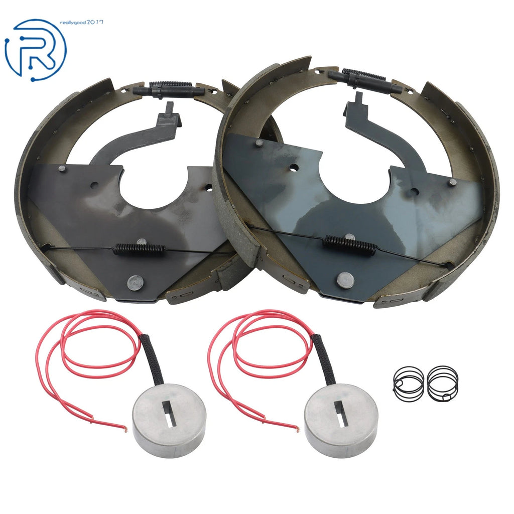 2X Backing Plate Brake Assembly for Mobile Home Trailer (3.15" Center Bore, 12" x 2")