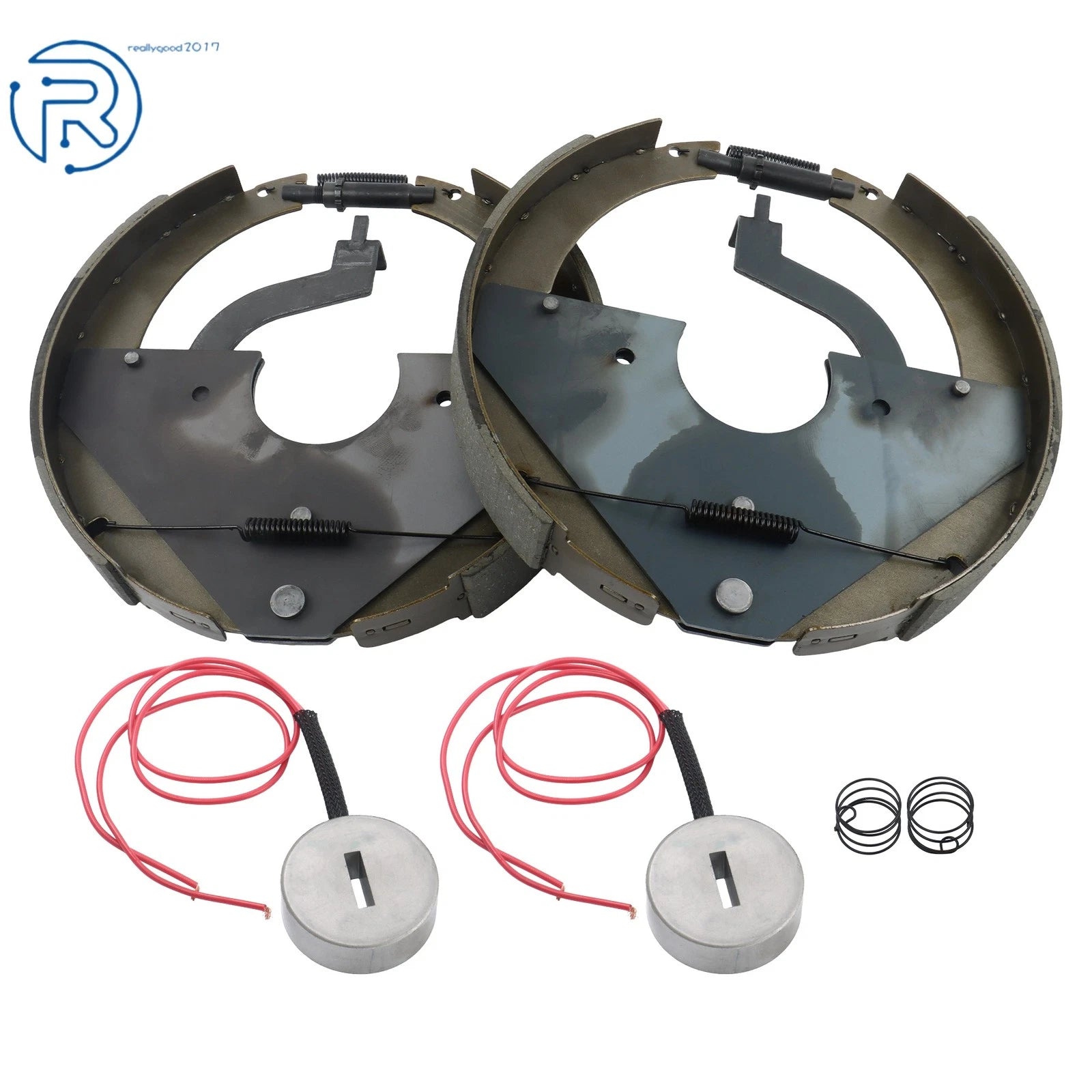 2X Backing Plate Brake Assembly for Mobile Home Trailer (3.15" Center Bore, 12" x 2")