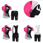 Women's Short Sleeve Jersey and Shorts Kit for Road Bike (Team Outfit)