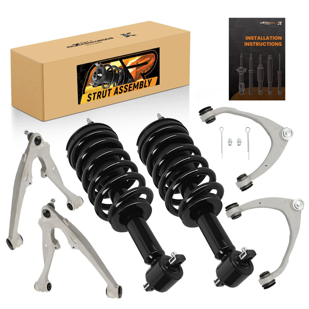 2X Front Struts & 4X Control Arms for Chevy Tahoe (2015–2016)