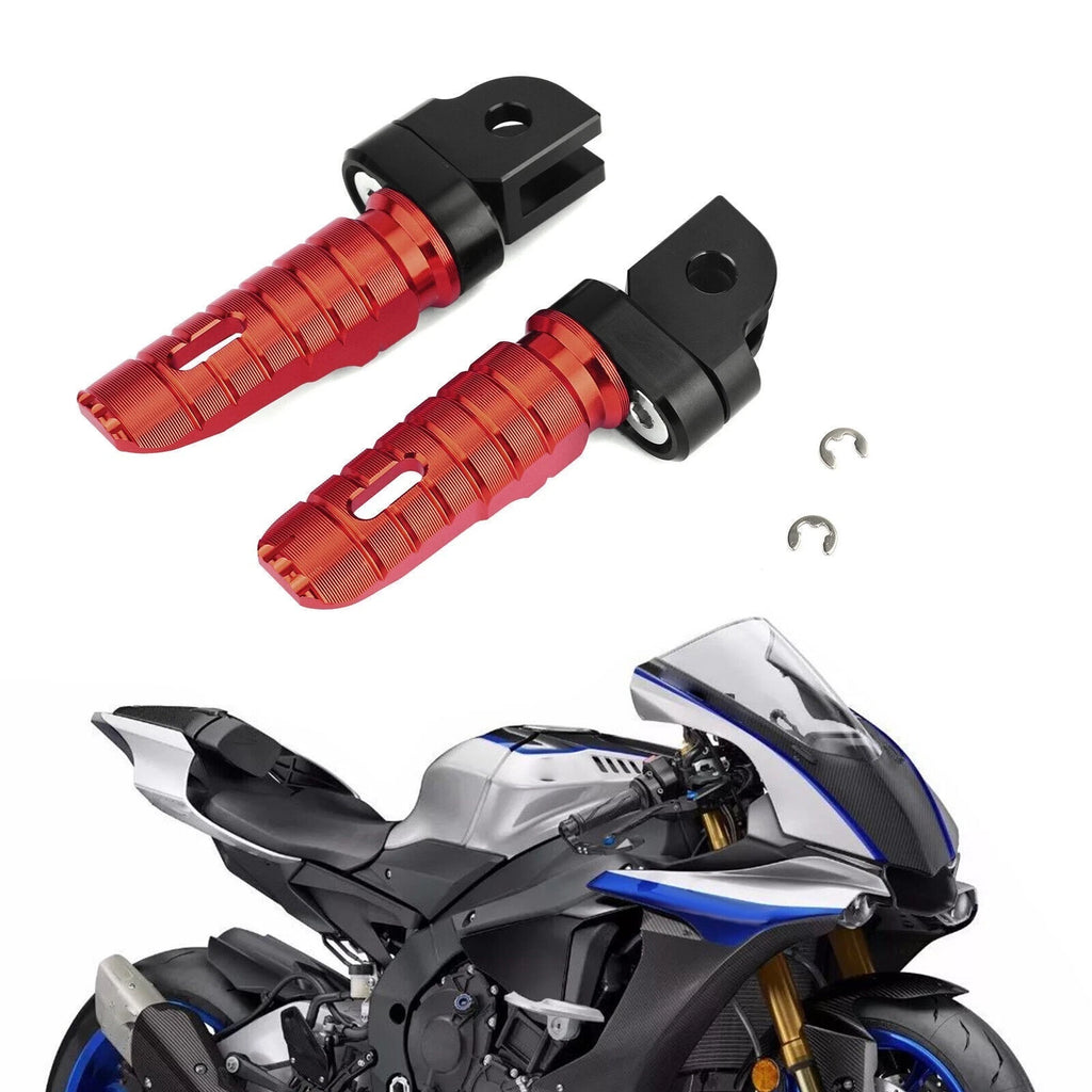 Front Footrests Foot Pegs for Yamaha FZ-07 FZ-09 FJ-09 FZ-10 XSR 700 900 FZ8 (2013–2020) Red
