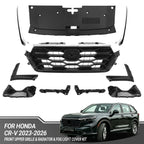 Front Upper Grille & Radiator & Fog Light Cover Kit for Honda CR-V (2023–2026)