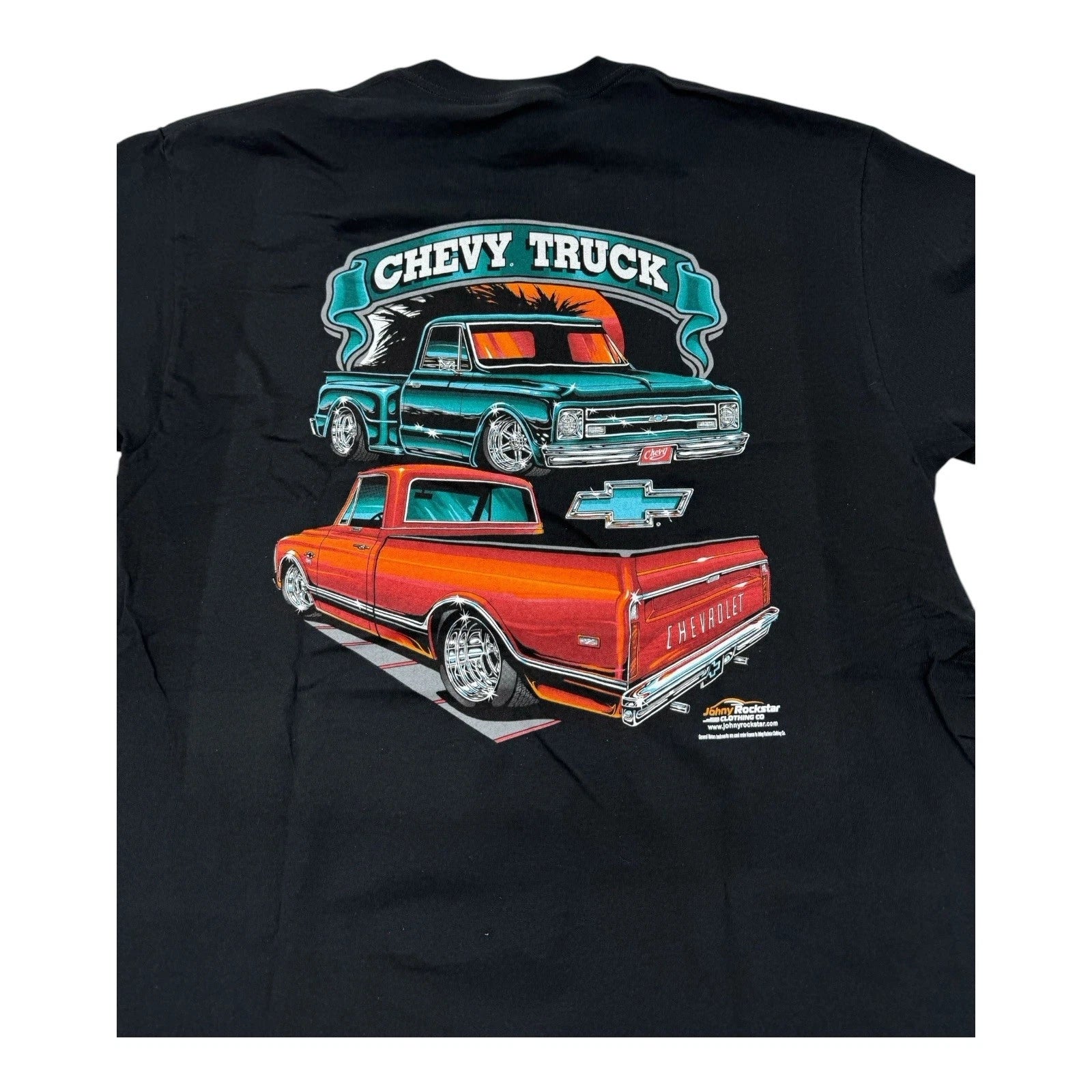 T-Shirt Classic Black 1967–1972 Chevy C10 Pickup for Chevy Fans