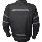 Scorpion Black Phalanx Jacket for Motorcycle (14401-4, 75-5050)