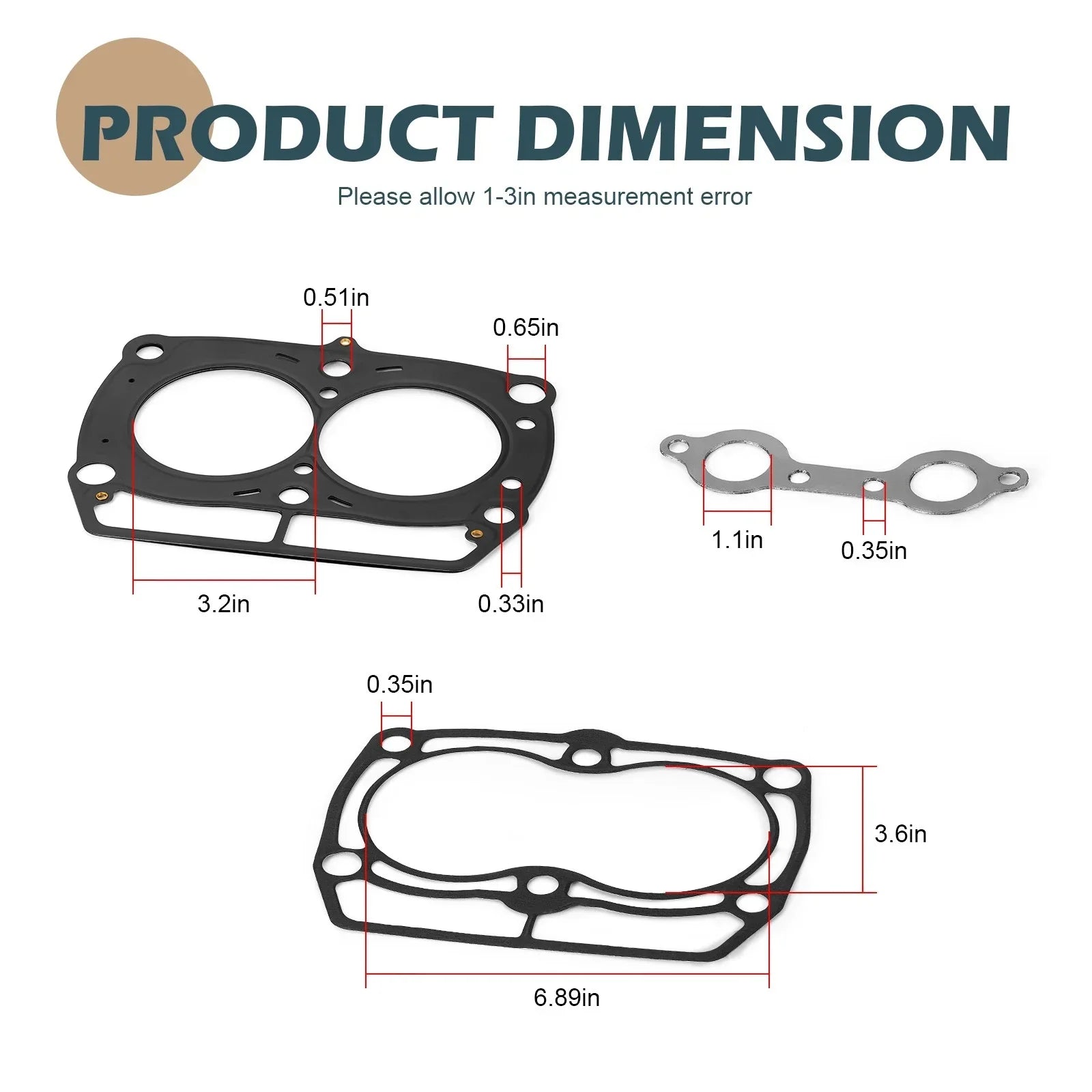Engine Top End Gasket Set for Polaris Ranger 700/800 XP Crew (2005–2010)