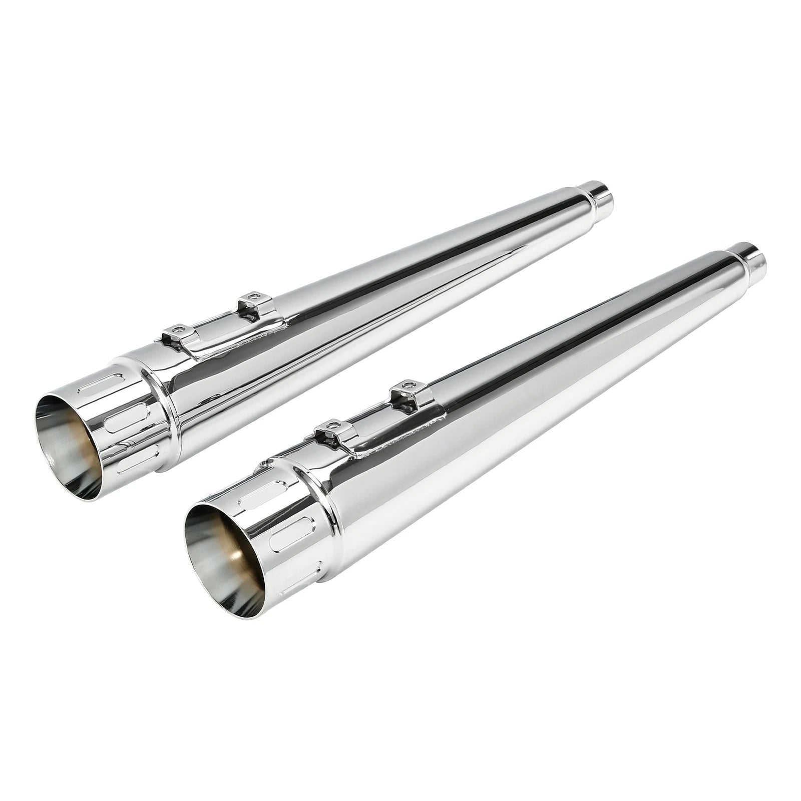 4" Megaphone Dual Exhaust Pipes for Harley Street Road Glide (1995–2016)