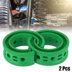 2pcs Green Coil Spring Rubber Buffer for Ford Chevy (Universal D Type)
