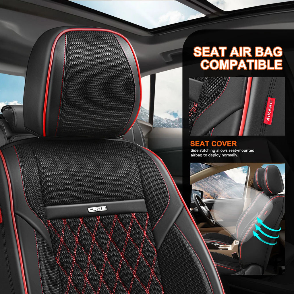 Front Row Bucket Seat Cover Cushion Protector for Universal Vehicles