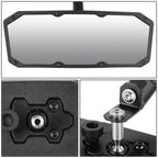 Universal UTV Rearview Mirror for Roll Cage Bar Mount (White)