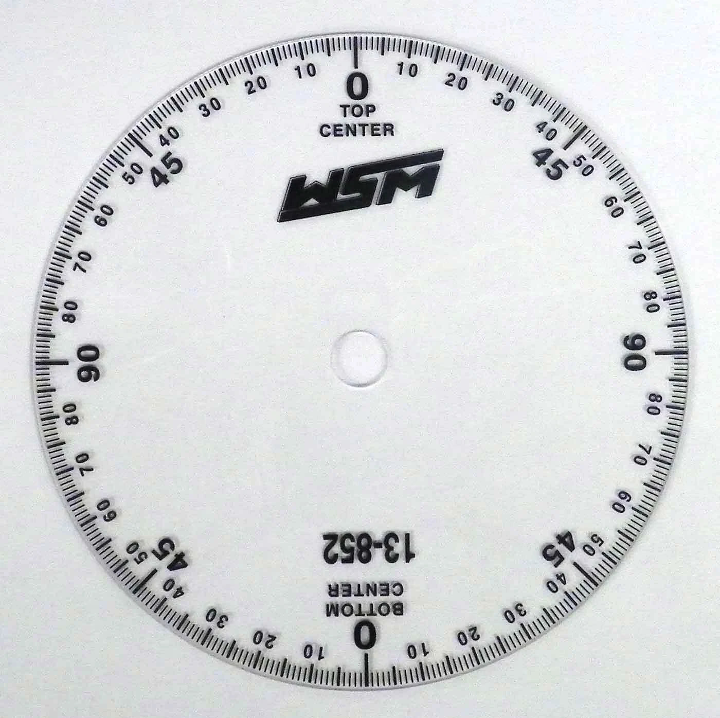 Precision Degree Wheel for