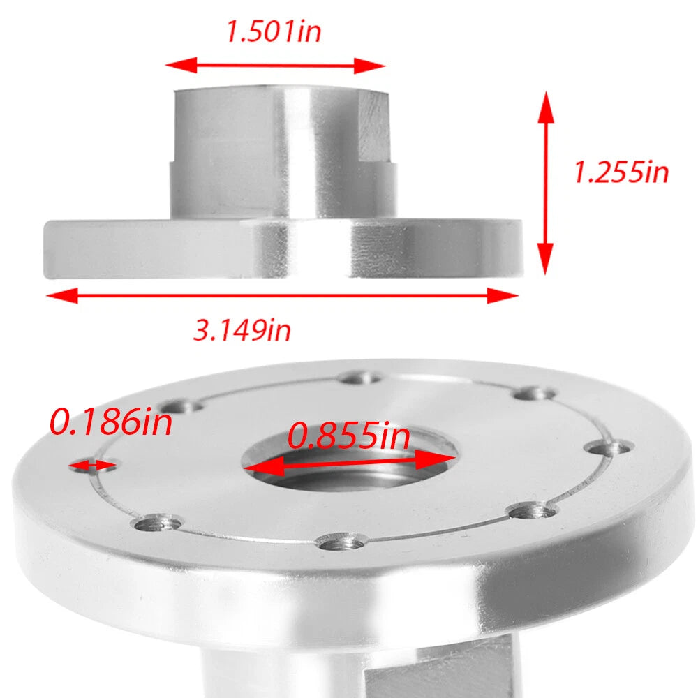 1" × 8 TPI Spindle Steel Face Plate for Woodworking Lathe