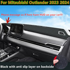 Leather Dashboard Cover Dash Protector Mat for Mitsubishi Outlander (2023–2024)