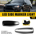 Smoked Lens White LED Side Marker Lights for Mitsubishi Mirage (2014–2020)