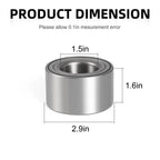 2 x Rear Wheel Bearing + Circlip for Kawasaki Teryx KRX KRX4 1000 (2020-2024)