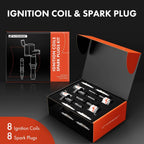 Set of 8 Ignition Coils & Spark Plugs for Ford F150 (2004–2008)