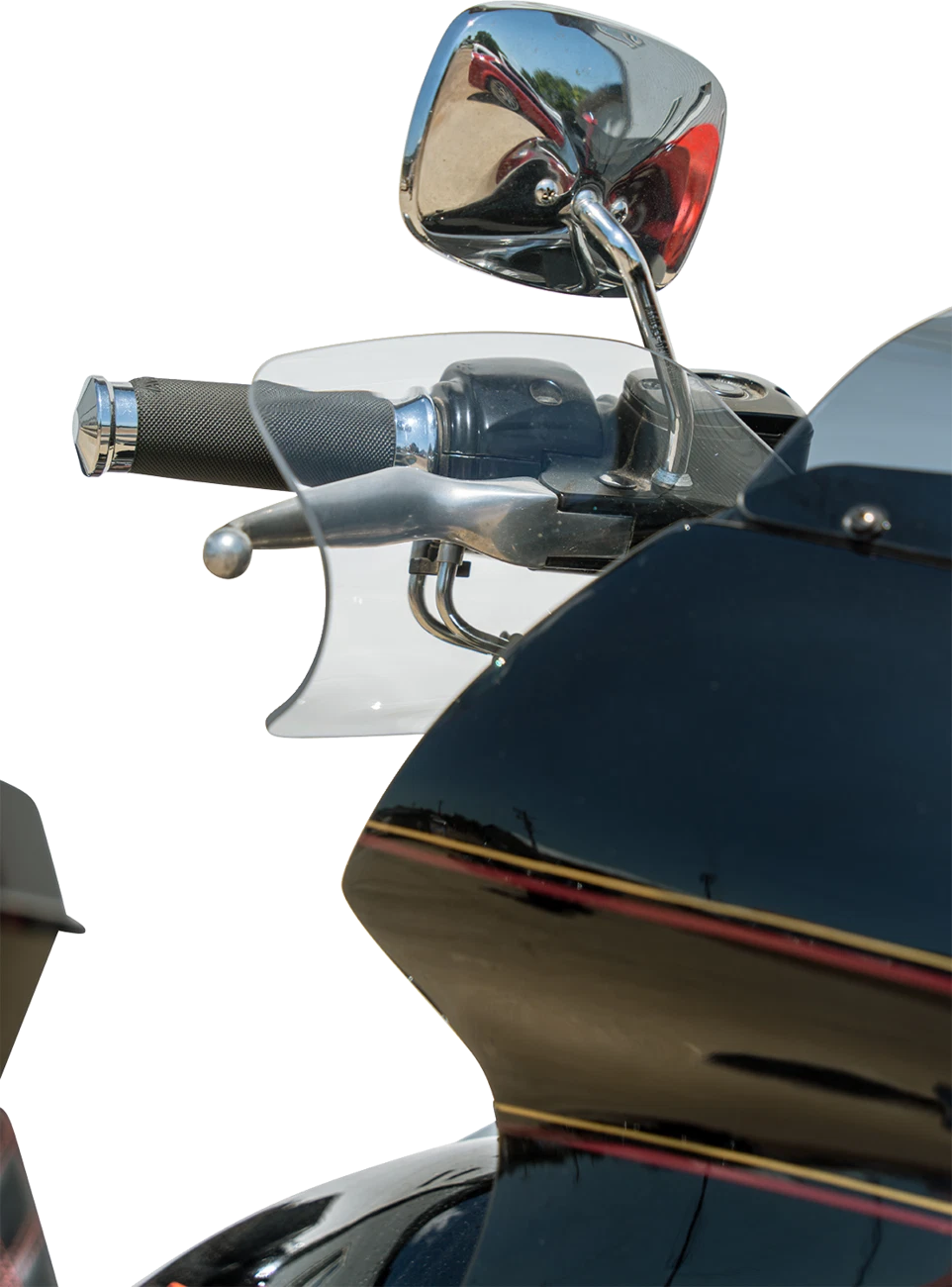 Klock Werks Flare Handguards for Harley-Davidson (Cable Clutch, Clear)