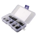 Washer Gasket Set of 250 Assorted Black Rings M2-M8