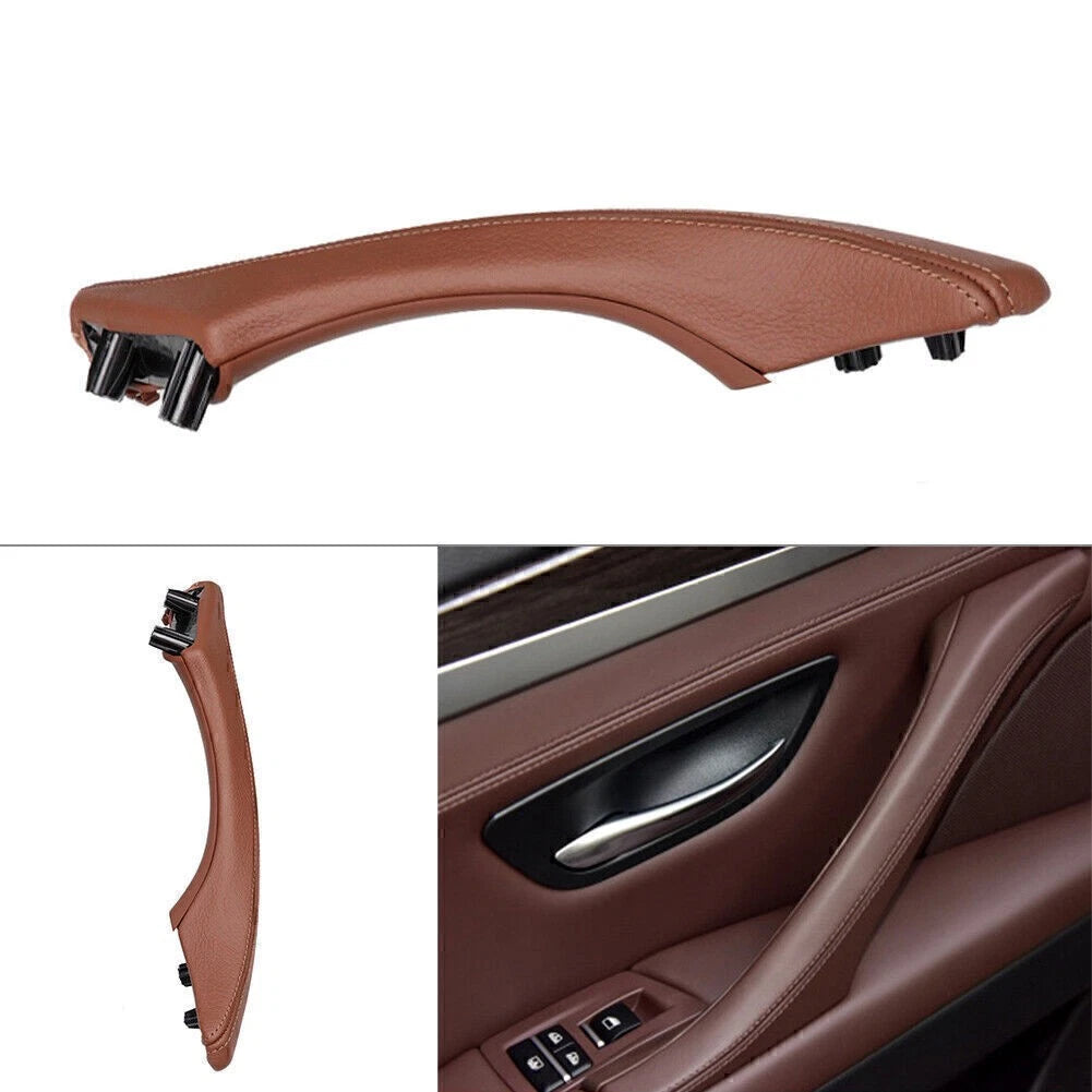 Left Side Door Trim Pull Handle Leather Cover for BMW 5 Series F10 F11 F18