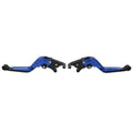 CNC Blue Extendable Brake Clutch Levers for Kawasaki Z900RS ZX6R (2018-2022)