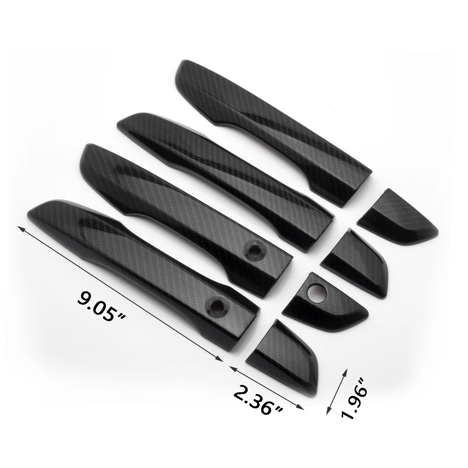 Carbon Style Door Handle Cover Trims for Honda Civic (2016-2021)