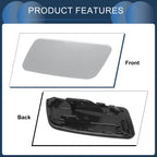 Front Right Washer Nozzle Cover Cap for Volkswagen Passat CC (2008–2012) Silver Tone