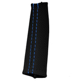 Carbon Fiber E Brake Cover for Nissan Skyline R33 (1993–1998) Blue Stitch