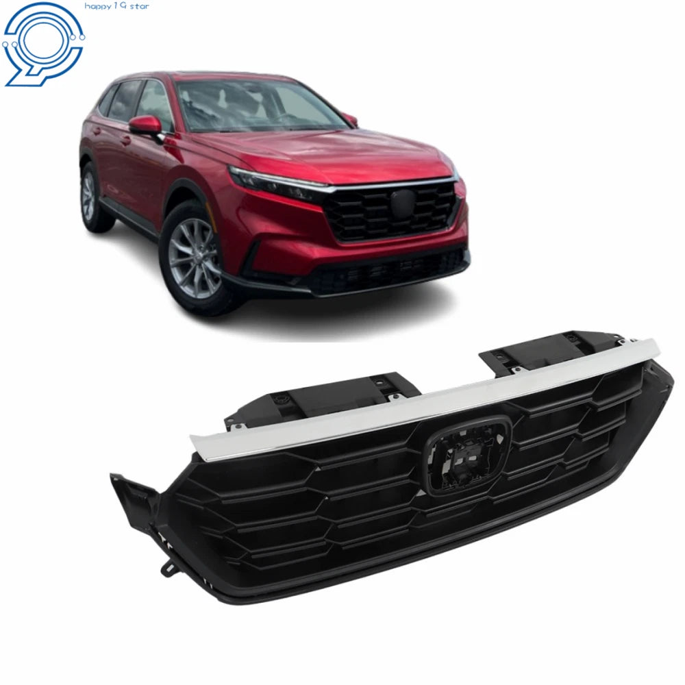 Matt Black Honeycomb Front Upper Grille for Honda CR-V (2023–2024)