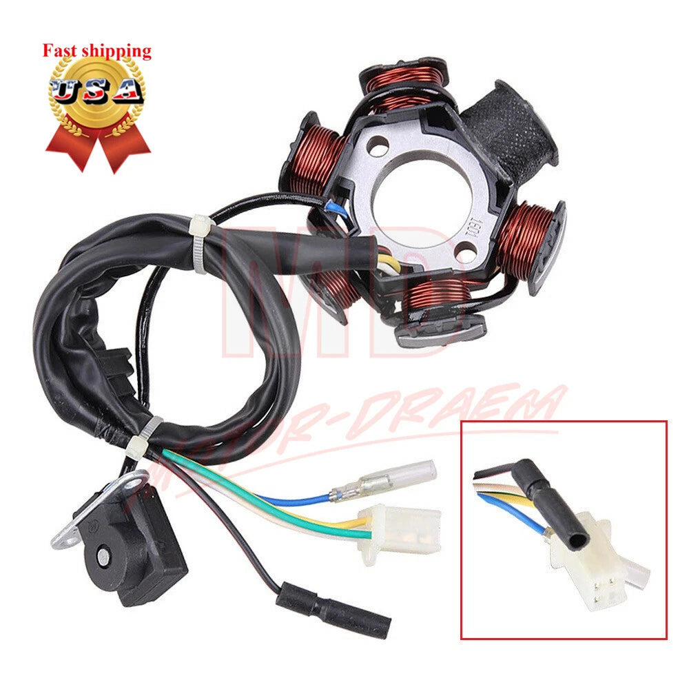 Stator Magneto 6 Coil for GY6 50 125 150cc Scooter Moped ATV (2000–2023)
