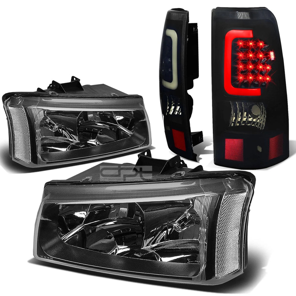 Headlight and Smoked 3D LED Tail Light for Silverado (2003–2007)